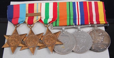 Lot 206 - A WW II medal group to include