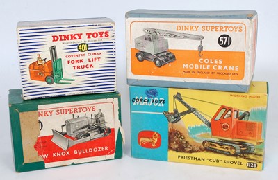 Lot 1963 - A Dinky Toys and Corgi Toys boxed construction...