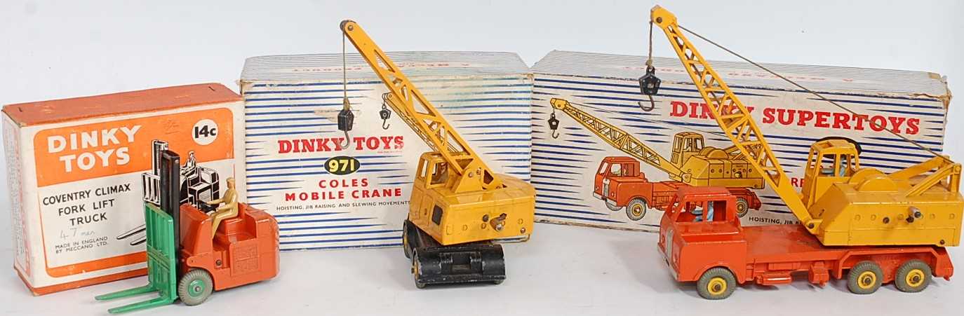 Lot 1968 - Three various boxed Dinky Toy Construction and...