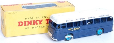 Lot 1974 - A Dinky Toys No. 283 BOAC Coach comprising of...