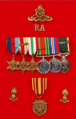 Lot 124 - A Royal Artillery group of six medals to include