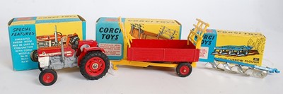 Lot 1671 - A Corgi Toys boxed tractor and farm implement...