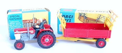 Lot 1679 - A Corgi Toys boxed tractor and farm implement...