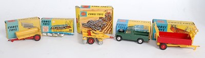 Lot 1685 - A Corgi Toys boxed farming implement and...