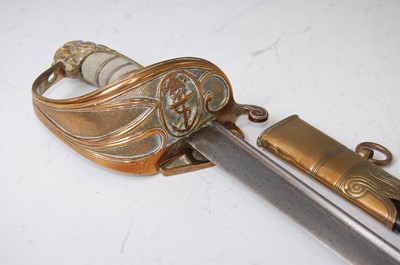 Lot 118 - A British 1827 pattern Naval Officer's sword