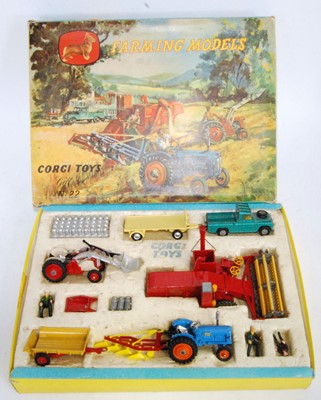 Lot 1688 - A Corgi Toys gift set No. 22 farming models to...