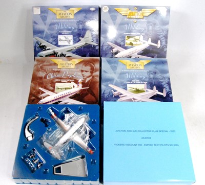 Lot 2656 - Five various boxed mixed issue Corgi Aviation...