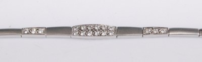 Lot 2169 - A contemporary two-tone 14ct white gold...