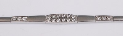 Lot 2169 - A contemporary two-tone 14ct white gold...