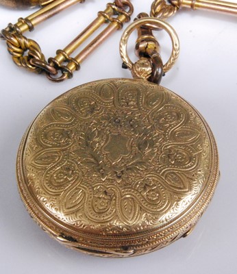 Lot 2170 - An Edwardian 18ct gold cased open face pocket...