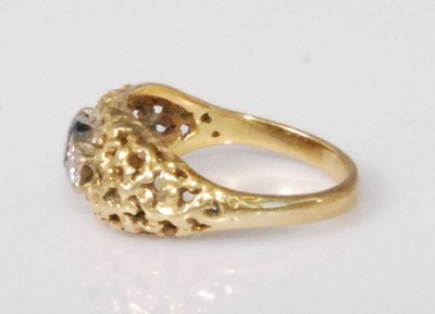 Lot 2236 - An 18ct gold, sapphire and diamond set dress...