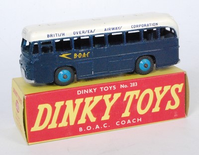 Lot 2028 - A Dinky Toys No.283 BOAC Coach, comprising of...