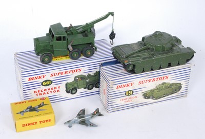 Lot 2033 - A Dinky Toys boxed military diecast group, to...