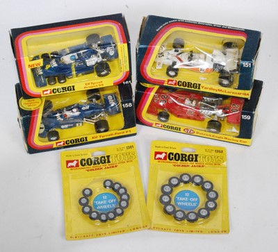 Lot 1711 - A Corgi Toys boxed Formula 1 diecast group,...