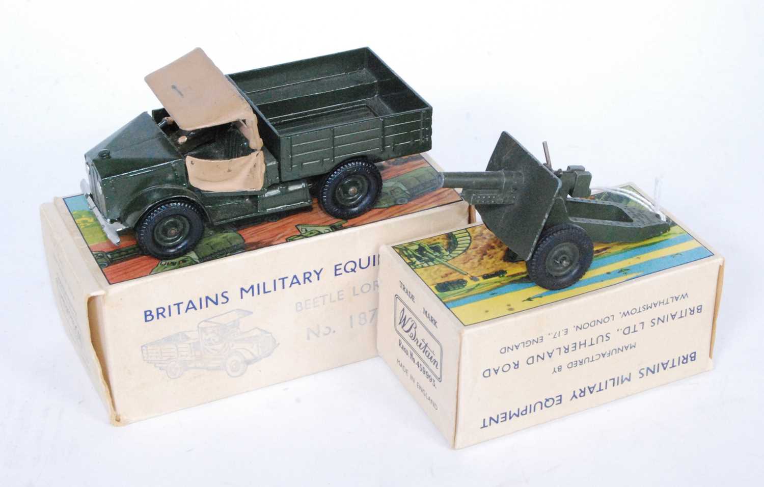 Lot 1288 - A Britains boxed military equipment lead...