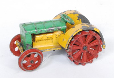 Lot 2041 - A Dinky Toys No.22E pre-war farm tractor,...