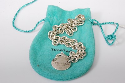 Lot 2253 - A Tiffany & Co sterling silver chain link...