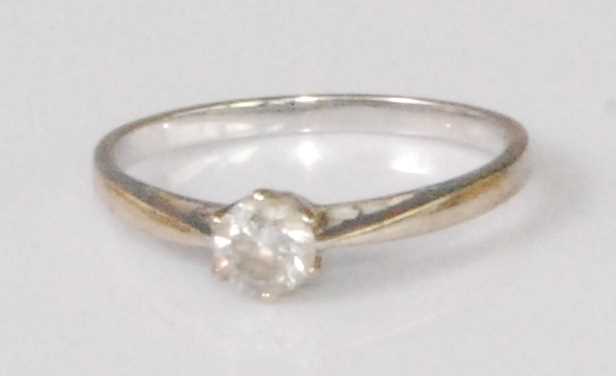 Lot 2270 - A contemporary 18ct white gold diamond...