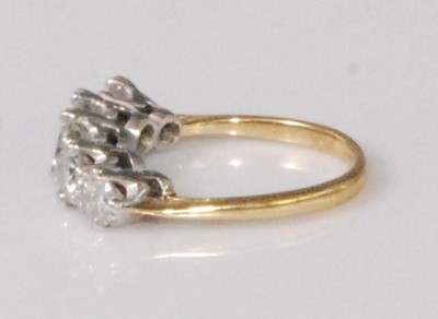 Lot 2271 - An 18ct gold and platinum diamond five stone...