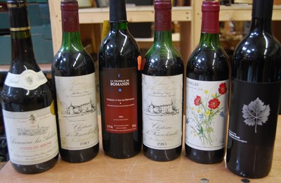 Lot 1403 - Six bottles of mixed red wine, various...