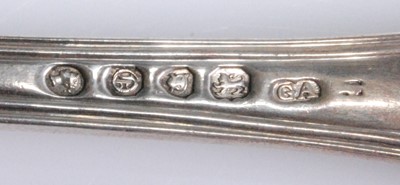 Lot 1091 - An early Victorian silver twelve place setting...