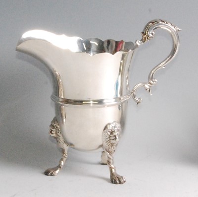 Lot 1093 - A late Victorian silver milk jug, in the...