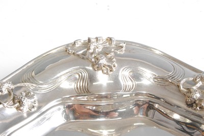 Lot 72 - An Art Nouveau sterling silver sweetmeat dish,...