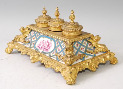 Lot 1333 - A 19th century French gilt bronze and...