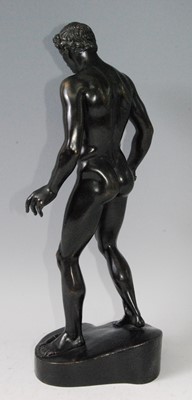 Lot 1288 - A circa 1900 bronze of a male nude, in...