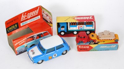 Lot 3251 - A collection of boxed plastic and tinplate...