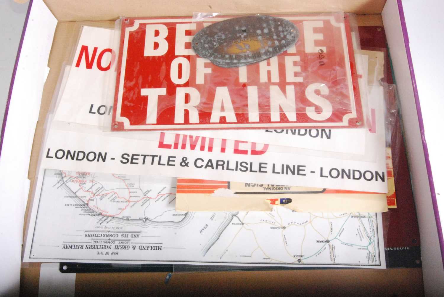 Lot 10 - A collection of various reproduction railway...
