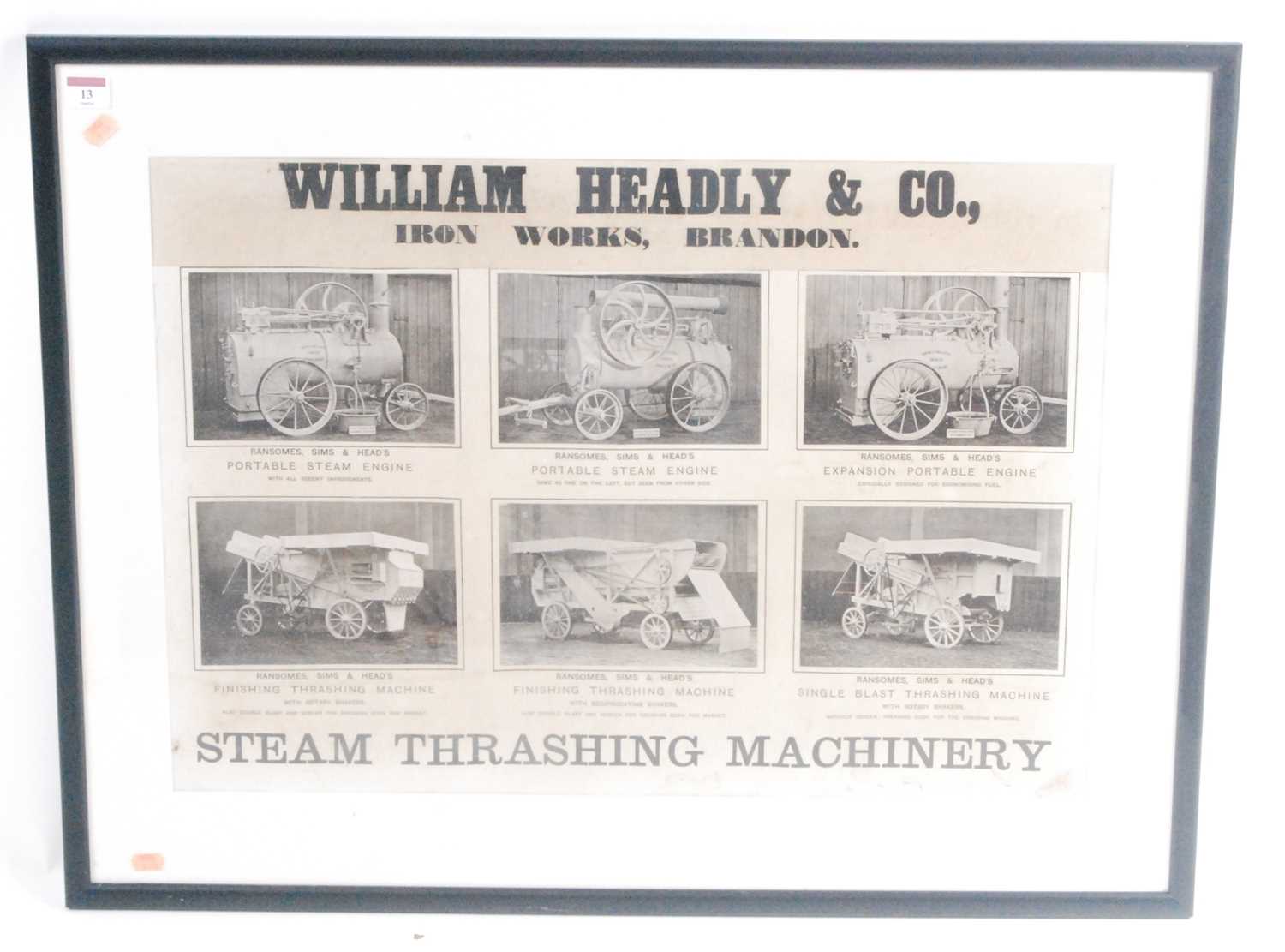 Lot 13 - A William Headley & Co Ironworks of Brandon...