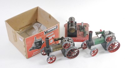 Lot 34 - A collection of Mamod live steam traction...