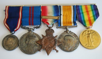 Lot 86 - A group of five medals to include