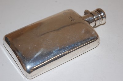 Lot 227 - A late Victorian silver hip flask
