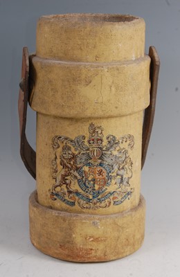 Lot 73 - An early 20th century canvas clad charge carrier