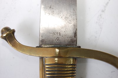 Lot 177 - A 19th century French Briquet short sword