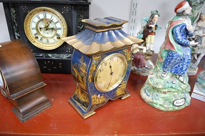 Lot 39 - An early 20th century chinoisserie blue...