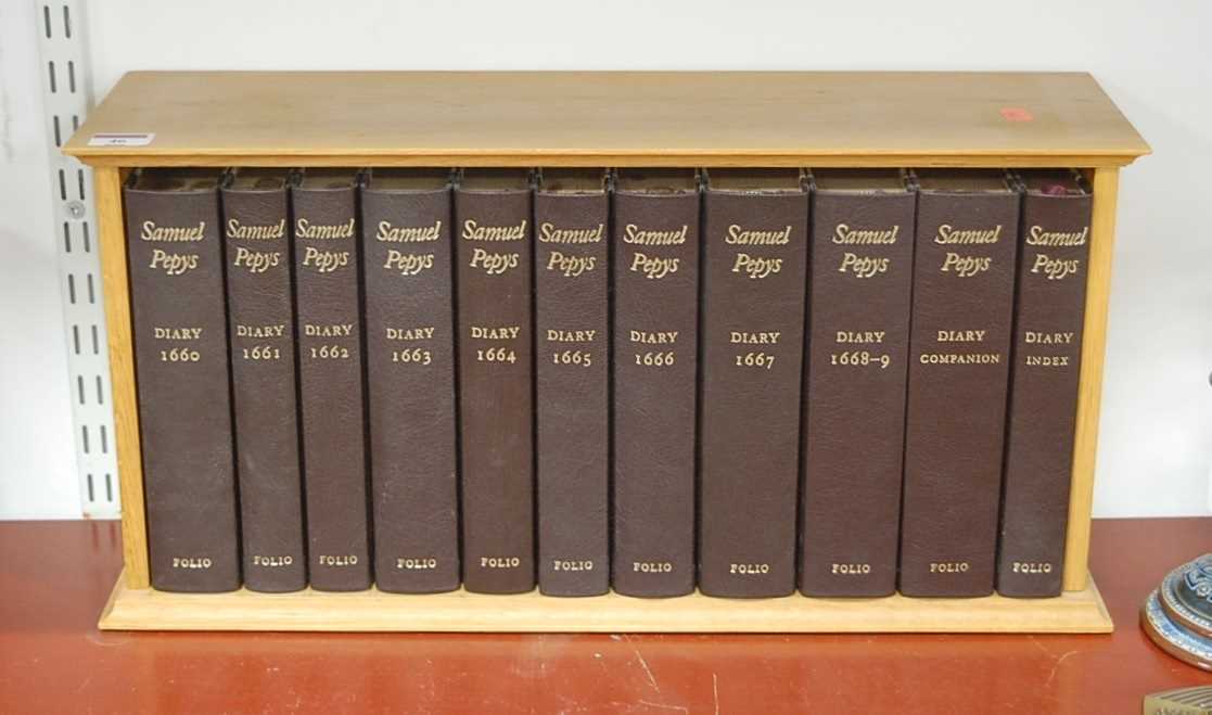 Lot 46 - Samuel Pepys Diaries, ten folio edition in...