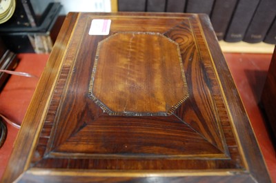 Lot 47 - An early 19th century rosewood and marquetry...