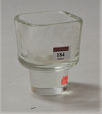 Lot 184 - A Caithness glass acid etched vase, on heavy...