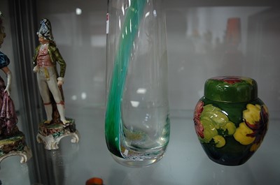 Lot 187 - A Caithness glass vase, having cased trailing...