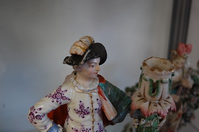 Lot 189 - A pair of 18th century Derby porcelain figural...