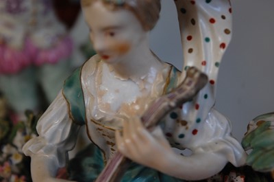 Lot 189 - A pair of 18th century Derby porcelain figural...