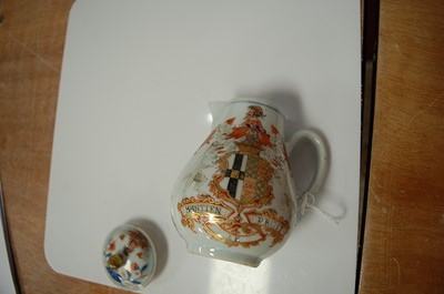 Lot 192 - A Chinese export sparrowbeak cream jug and...