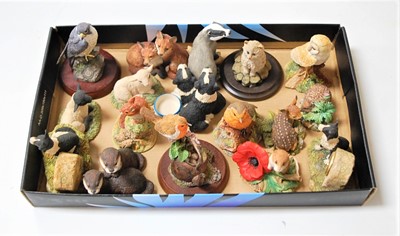 Lot 213 - A collection of Border Fine Arts resin animal...