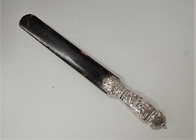 Lot 257 - A late Victorian silver handled and...
