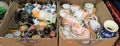 Lot 80 - Two boxes of miscellaneous items, to include a...