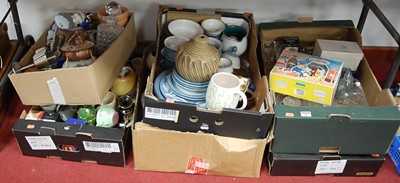 Lot 84 - Six boxes of miscellaneous china and glassware,...