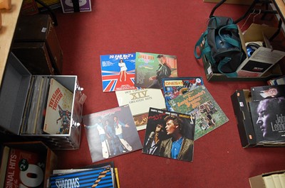 Lot 136 - A large collection of assorted LPs and 7"...